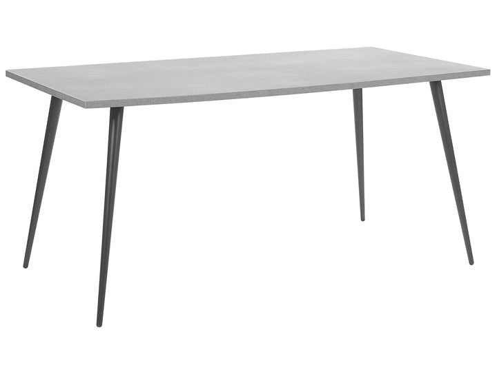 Santiago Dining Table 160 x 80 cm Concrete Effect with Black