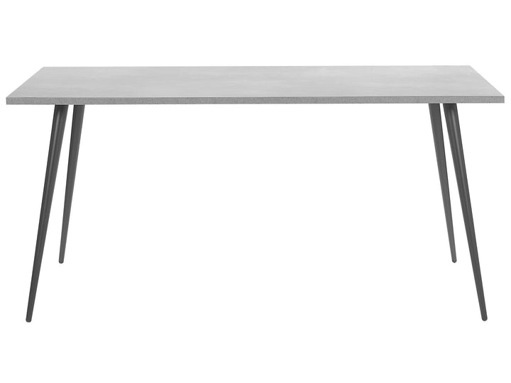 Burton Dining Table 160 x 80 cm Concrete Effect with Black