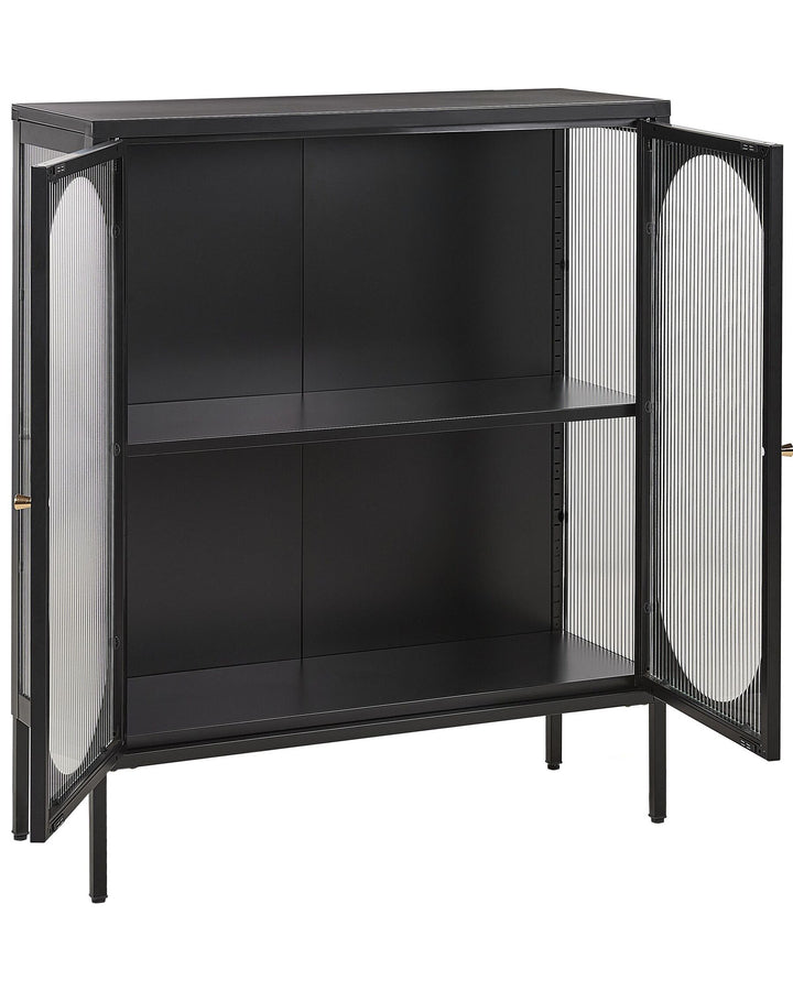 Damyah Steel Display Cabinet Black