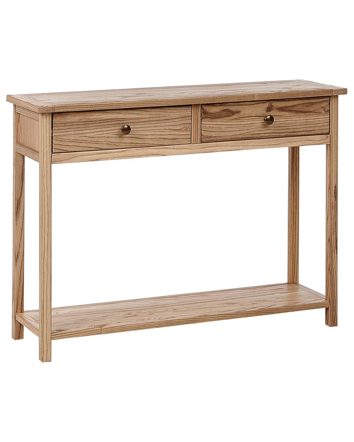 Console Table Sassafras Wood Brown Timeless Design Glencro