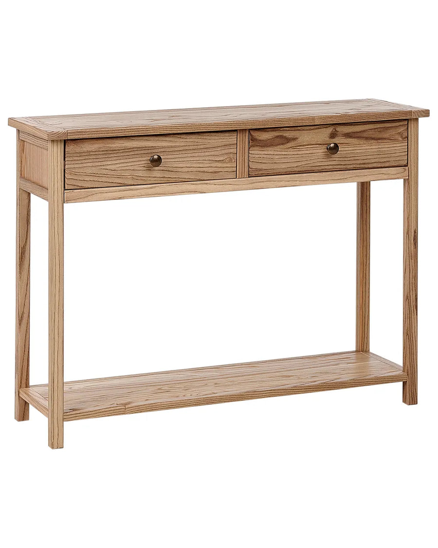 Console Table Sassafras Wood Brown Timeless Design Glencro