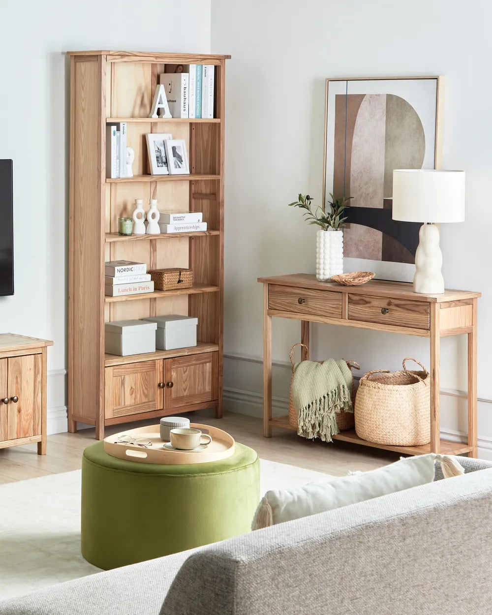 Console Table Wood Brown Timeless Design Glencro