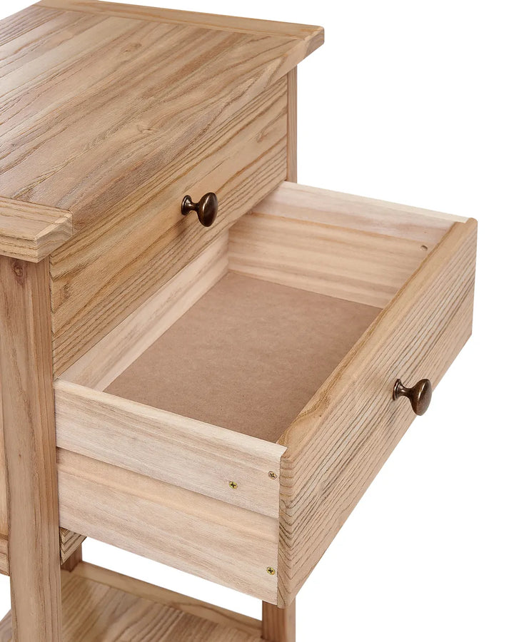 Console Table Sassafras Wood Brown Elegant Design Glencro