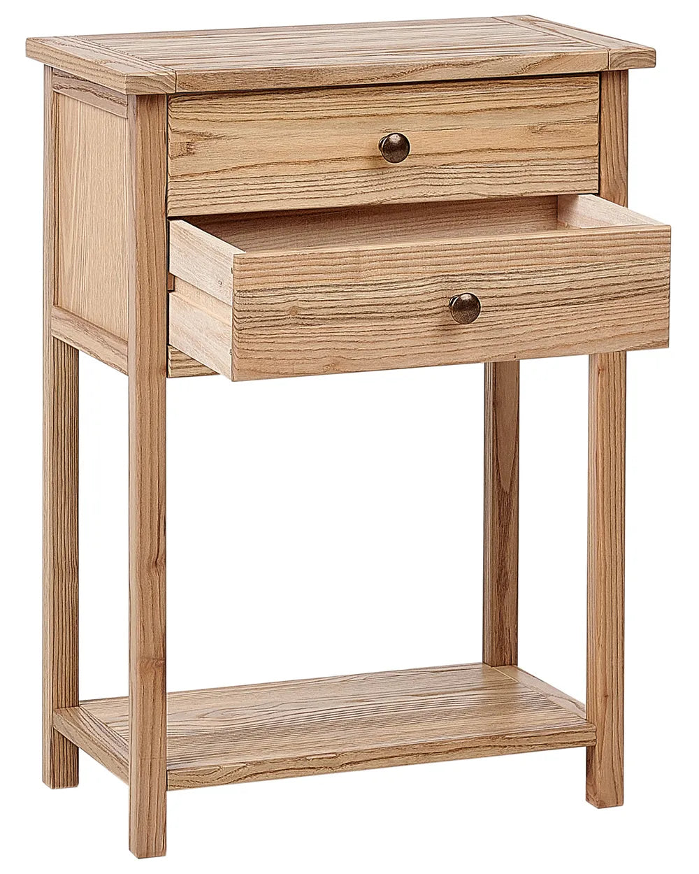 Console Table Sassafras Wood Brown Elegant Design Glencro