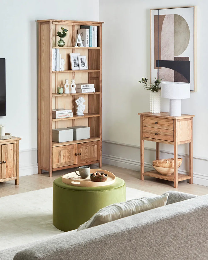 Console Table Sassafras Wood Brown Elegant Design Glencro