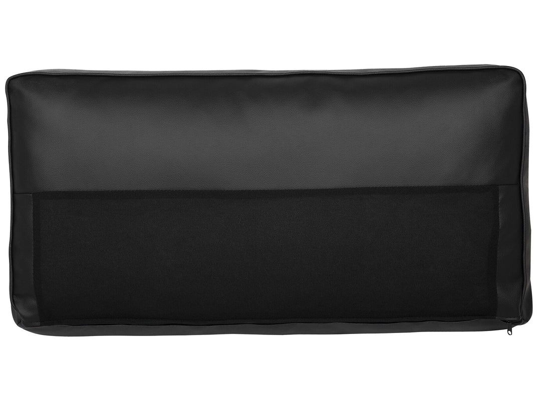 Savalen 3 Seater Leather Sofa Black