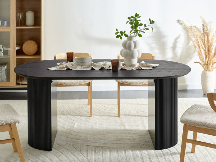 Savory Dining Table 180 x 90 cm Black