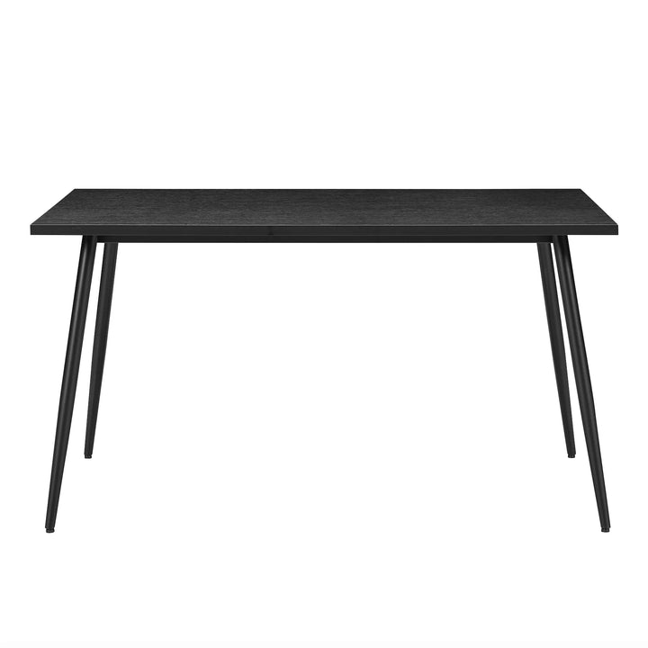 Horizon Black Wood Rectangular Dining Table 140 cm