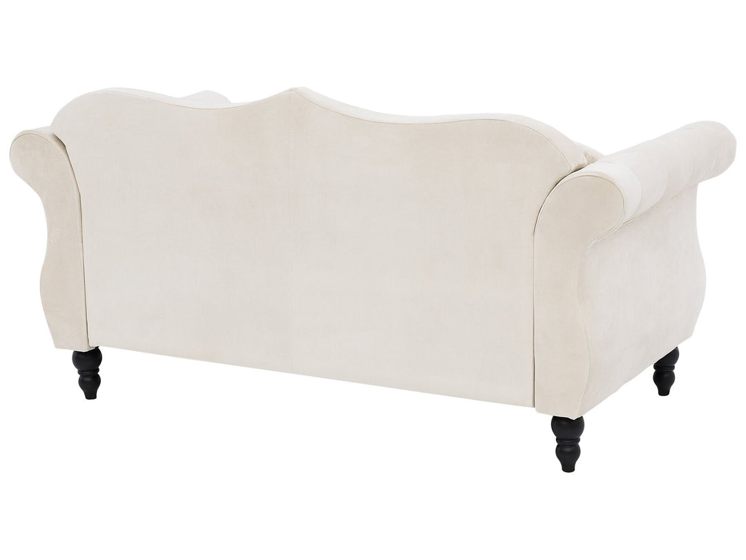 Skien 2 Seater Velvet Sofa Beige