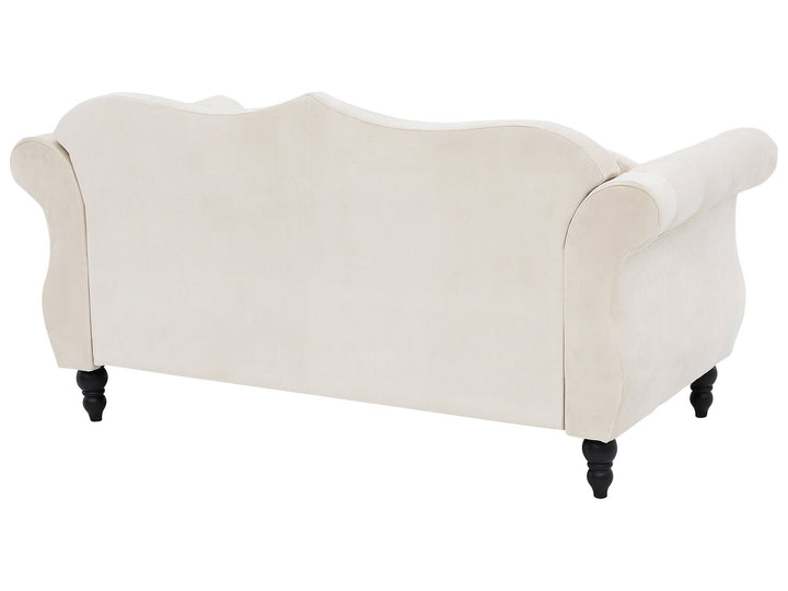 Skien 2 Seater Velvet Sofa Beige
