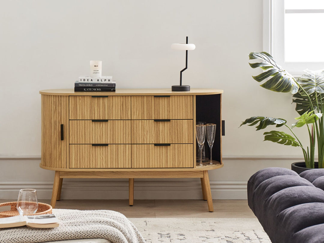 Moncerrad 6 Drawers Chest Light Wood