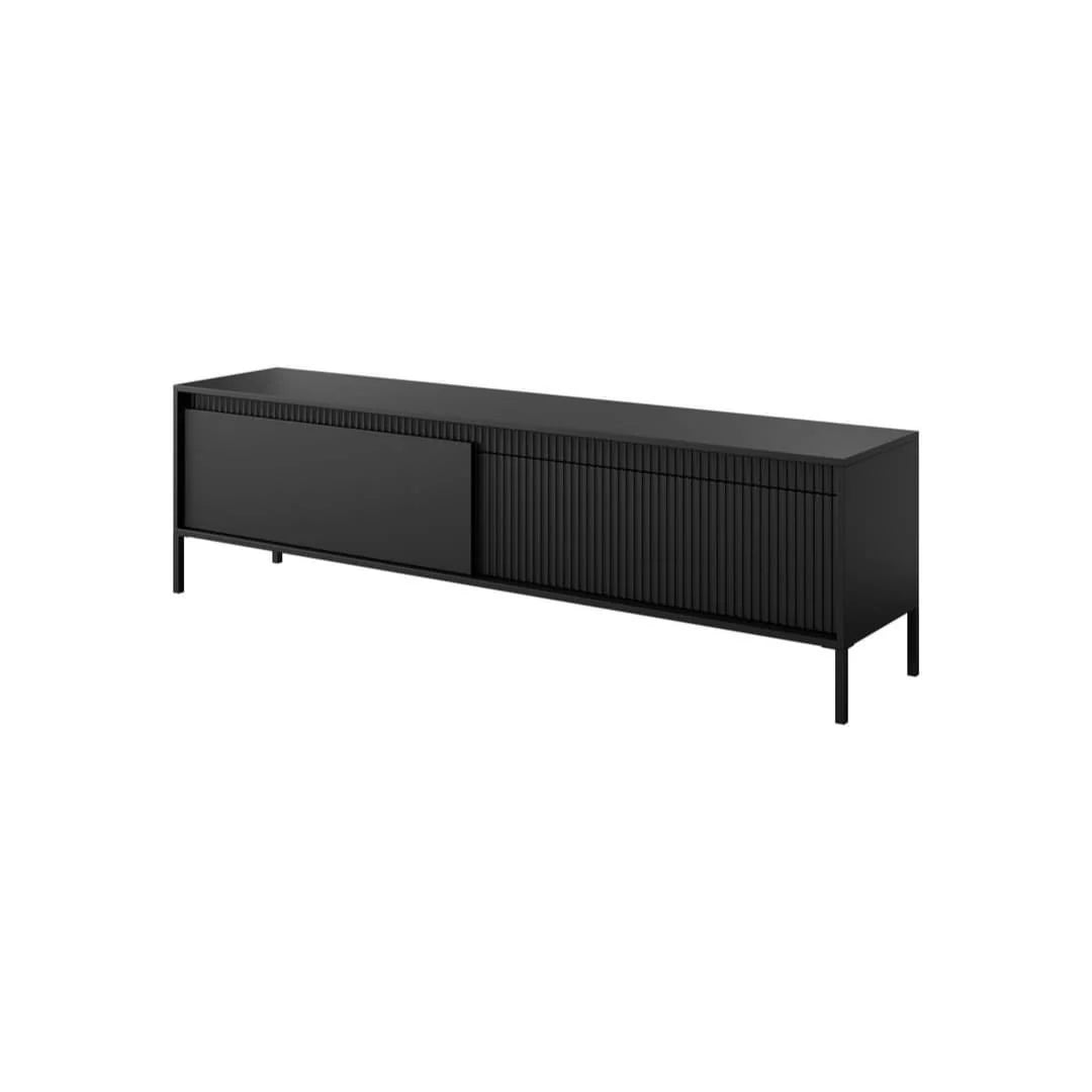 Senne TV Cabinet 187cm Black W187cm x H53cm x D40cm