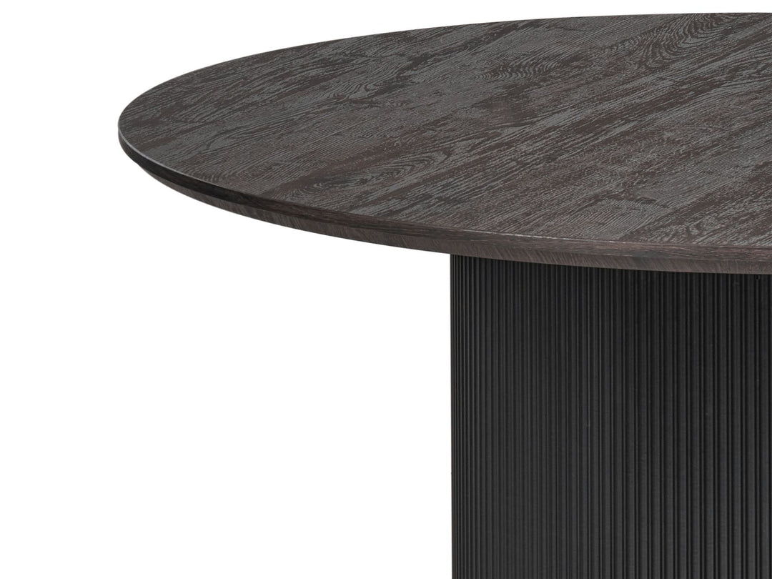 Friedhorst Round Dining Table ⌀ 120 cm Black