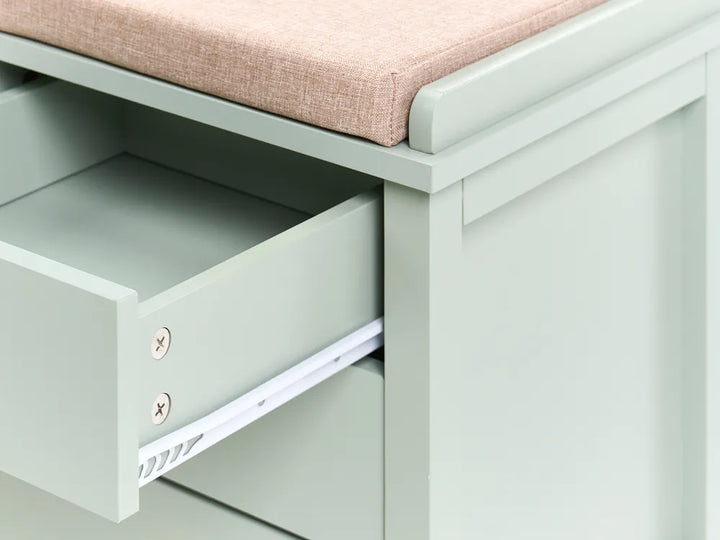 Shoe Storage Bench Sandhurst Mint Green