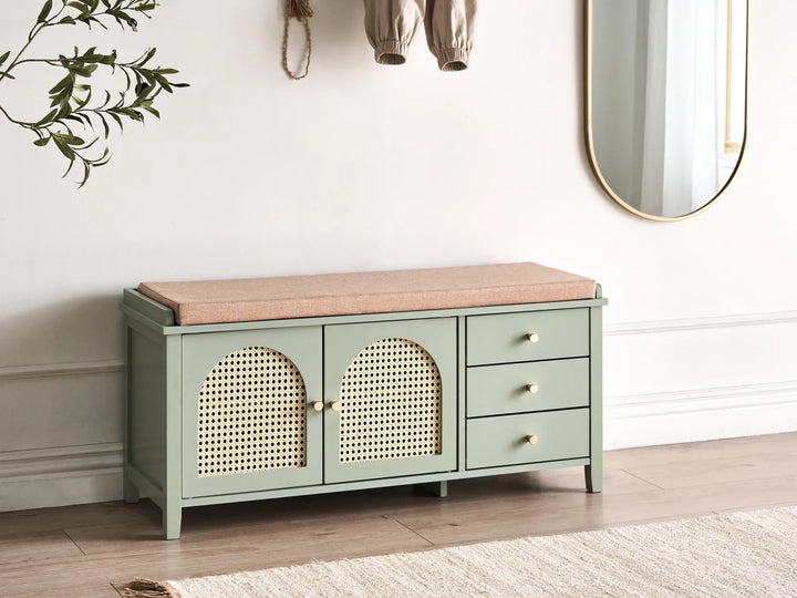 Shoe Storage Bench Sandhurst Mint Green