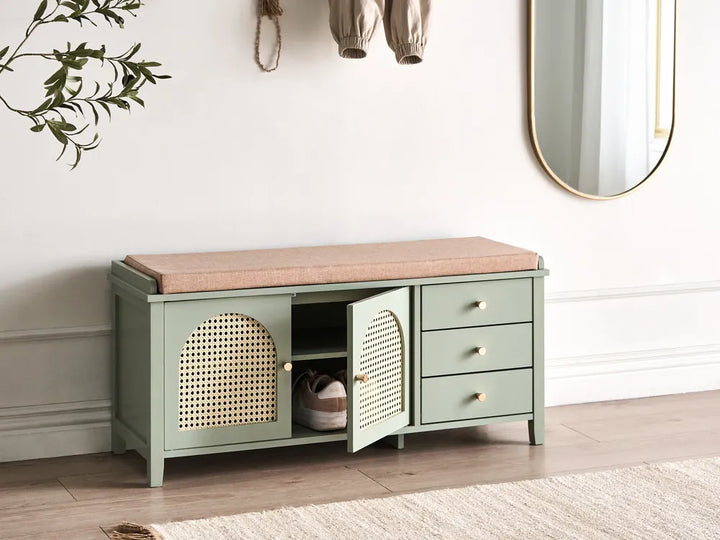 Shoe Storage Bench Sandhurst Mint Green