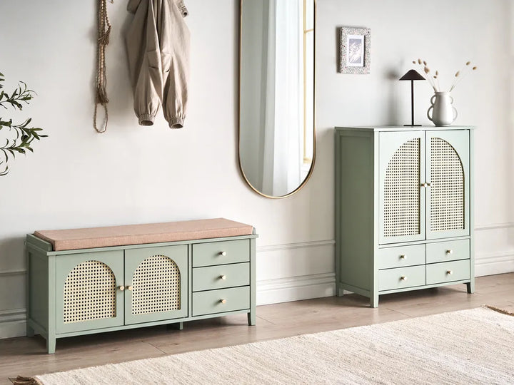 Shoe Storage Bench Sandhurst Mint Green
