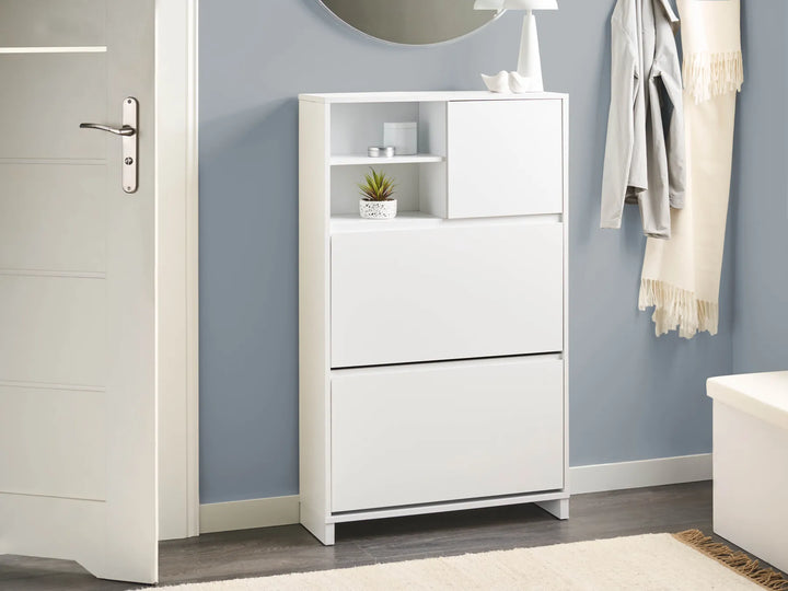 Shoe Storage Cabinet White Chanel