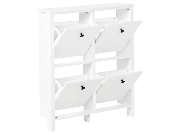 Shoe Storage Cabinet White Kensington