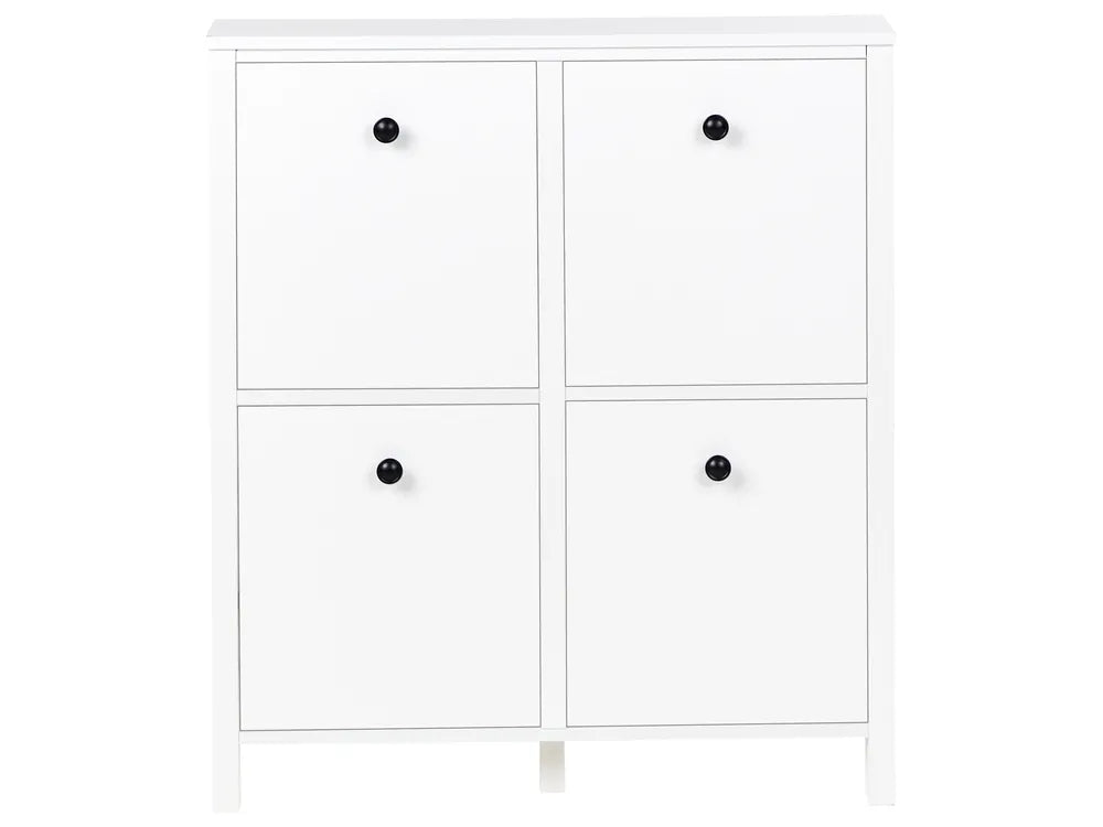 Shoe Storage Cabinet White Kensington