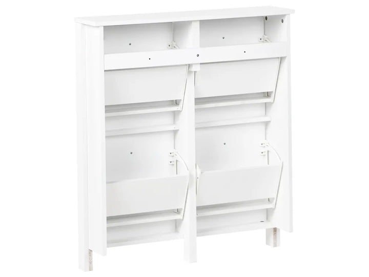 Shoe Storage Cabinet White Kensington