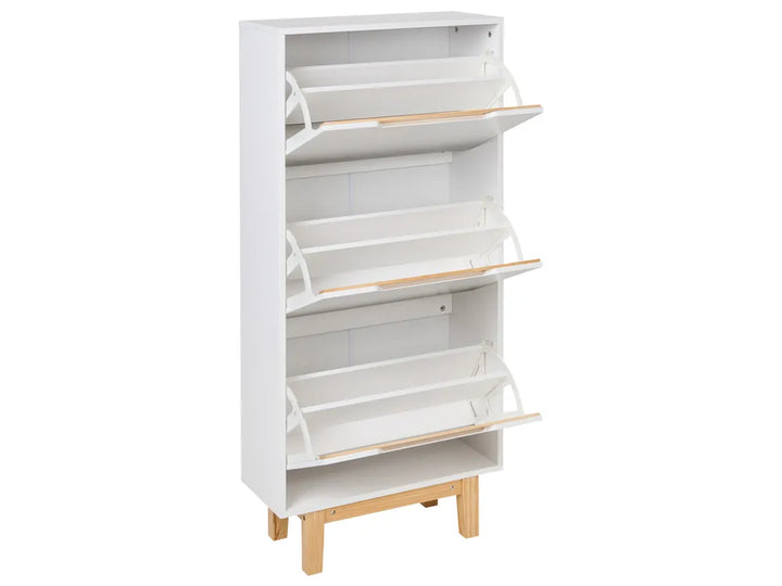 Shoe Storage Cabinet White Langley