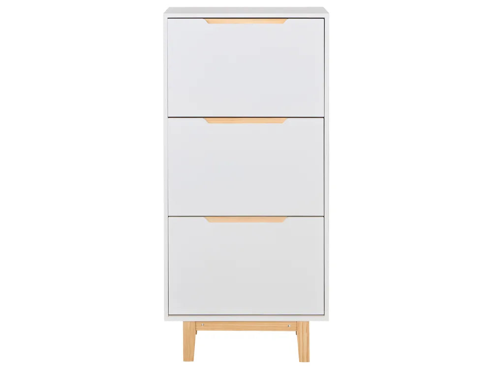 Shoe Storage Cabinet White Langley