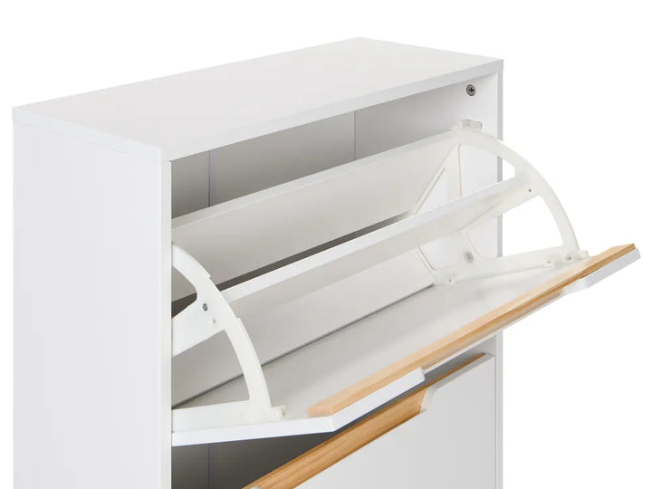 Shoe Storage Cabinet White Langley