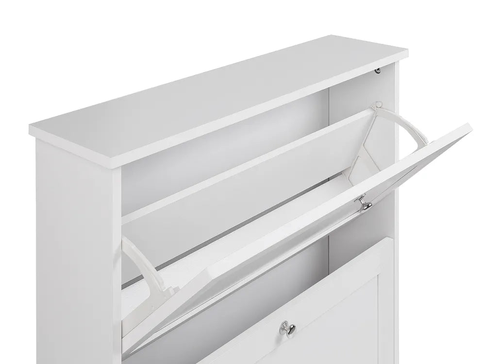 Shoe Storage Cabinet White Lexton