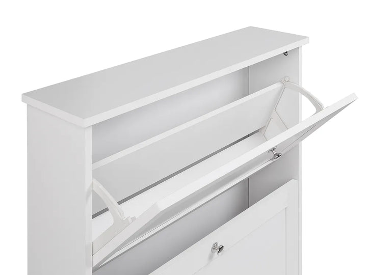 Shoe Storage Cabinet White Lexton