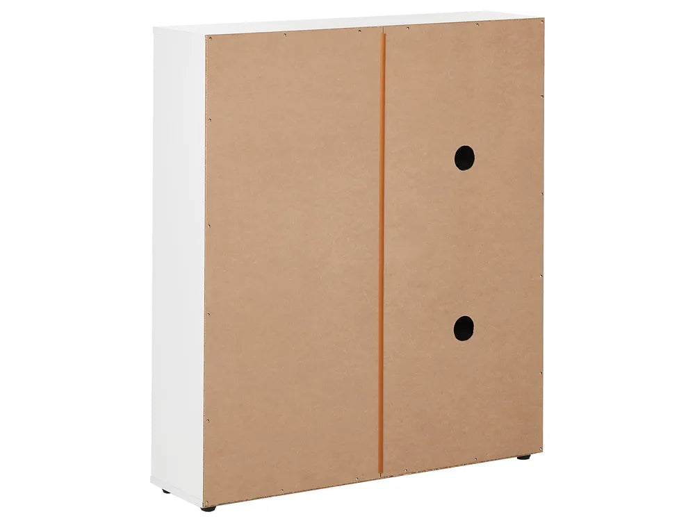 Shoe Storage Cabinet Light Brown/ White Marden