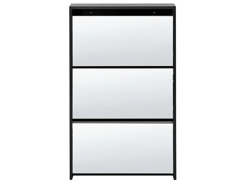 Shoe Storage Cabinet with Storage Black Malbo