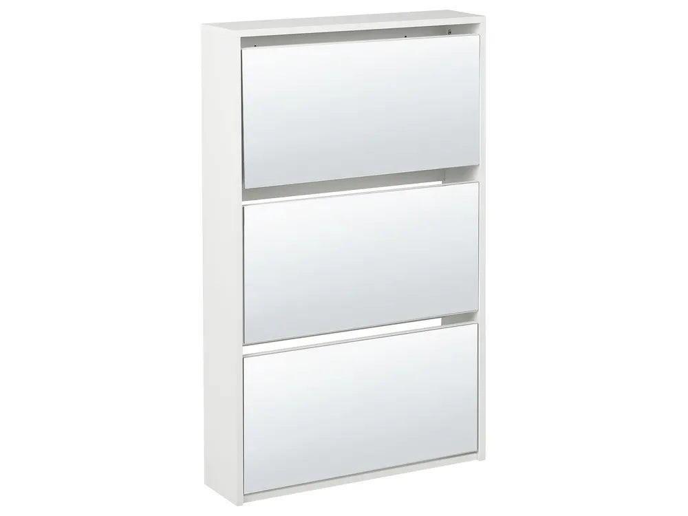 Shoe Storage Cabinet with Storage White Malbo