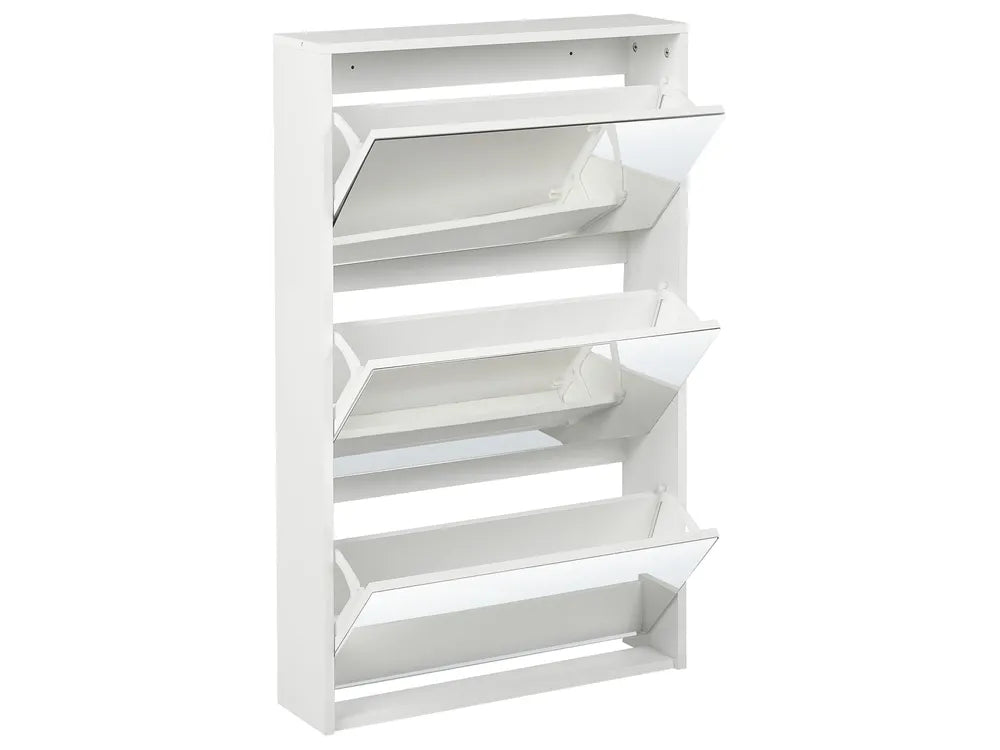 Shoe Storage Cabinet with Storage White Malbo