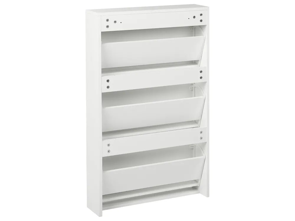 Shoe Storage Cabinet with Storage White Malbo