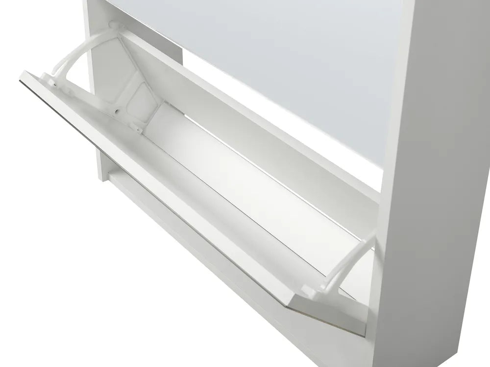 Shoe Storage Cabinet with Storage White Malbo
