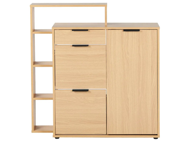 Shoe Storage Cabinet Light Brown Navara