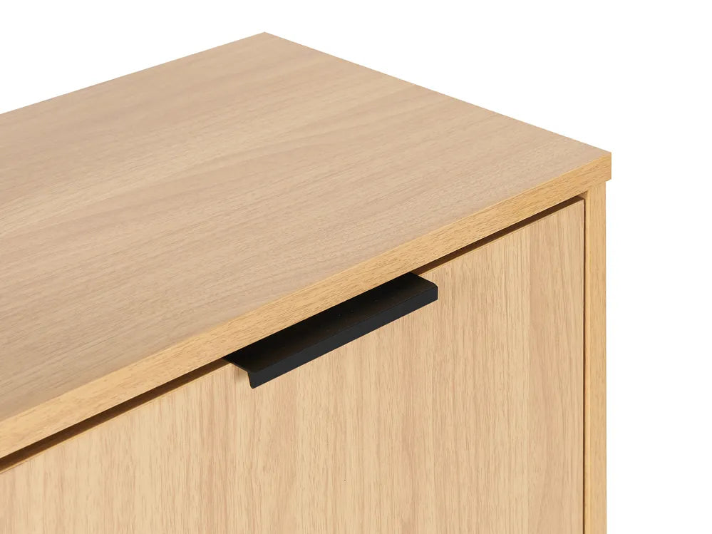 Shoe Storage Cabinet Light Brown Navara