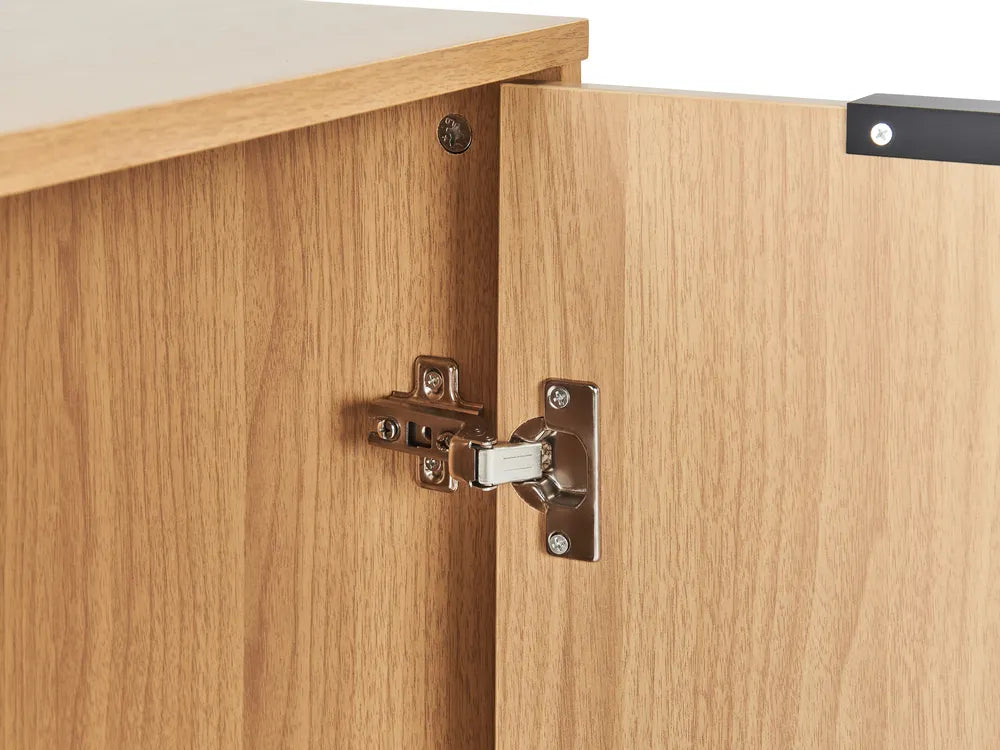 Shoe Storage Cabinet Light Brown Navara