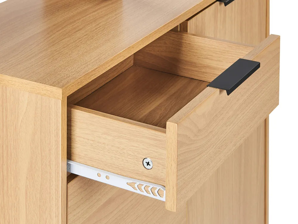 Shoe Storage Cabinet Light Brown Navara