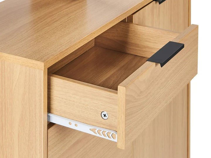 Shoe Storage Cabinet Light Brown Navara