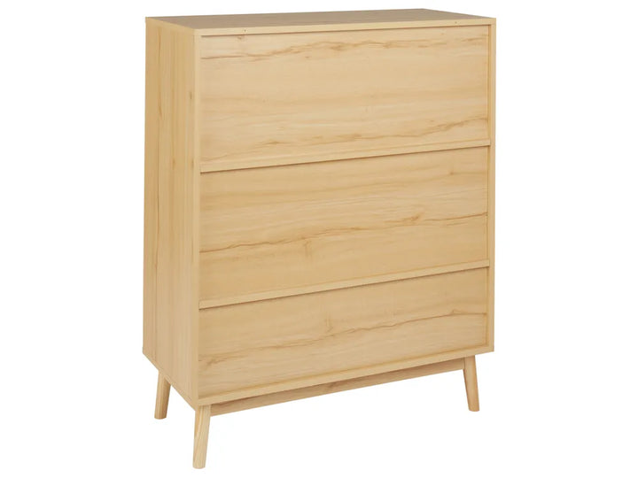 Shoe Storage Cabinet Rattan Light Brown Pavona