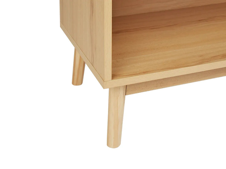 Shoe Storage Cabinet Rattan Light Brown Pavona