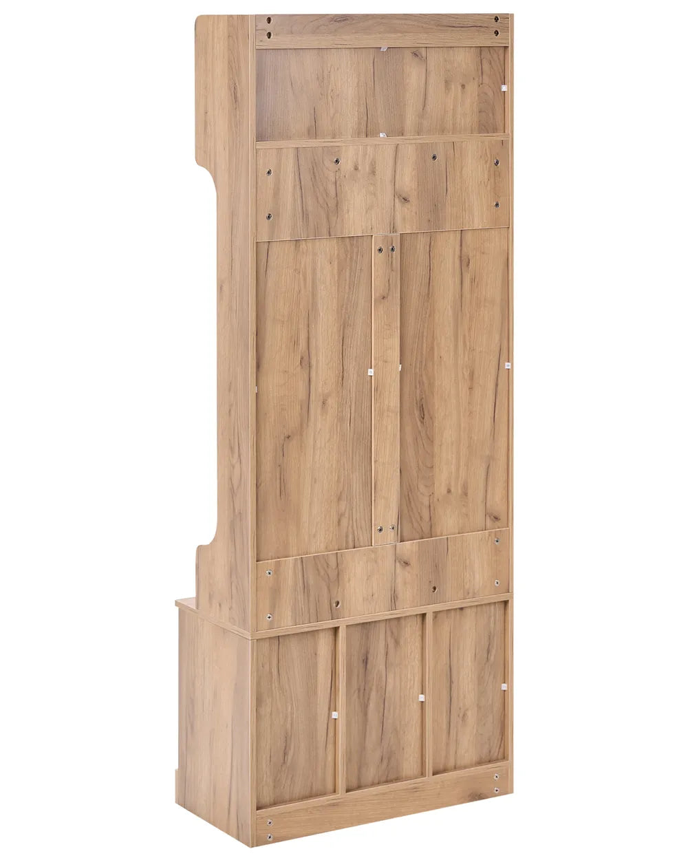 Shoe Storage with Coat Rack Light Brown Wagga