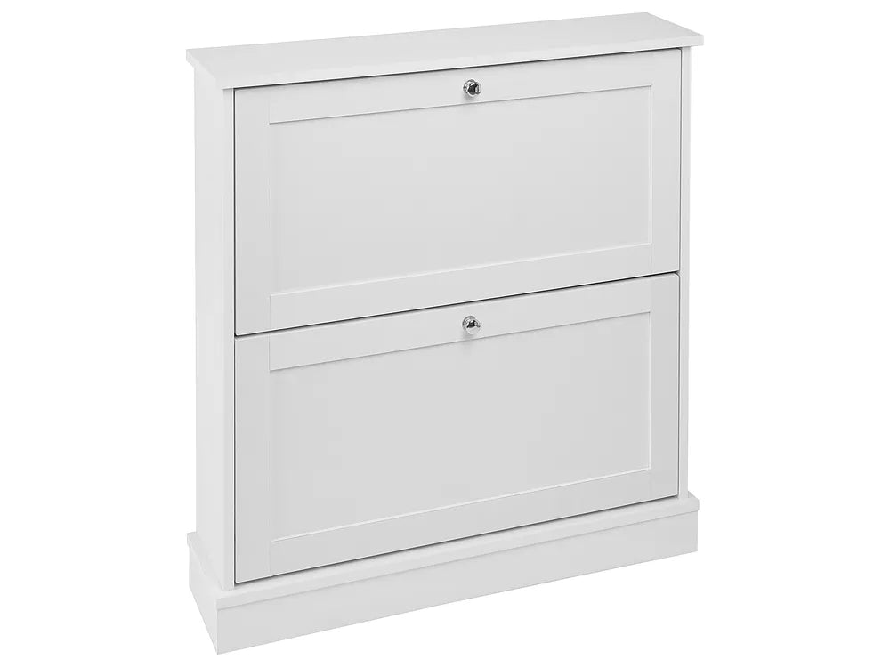 Shoe Storage Cabinet White Lexton