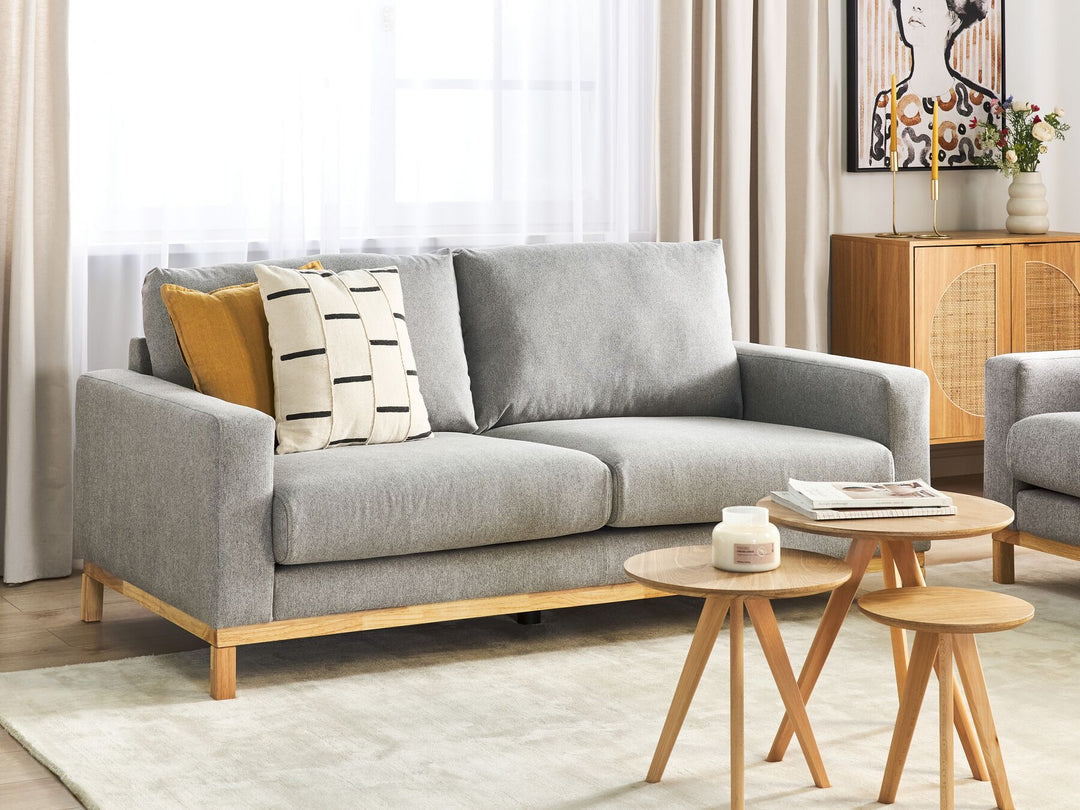 Siggard 2 Seater Fabric Sofa Grey