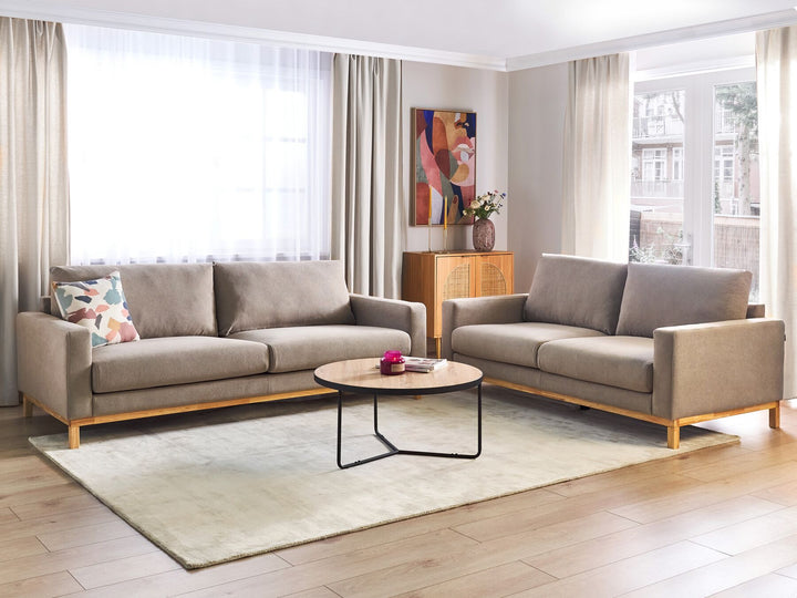 Siggard2 Seater Fabric Sofa Taupe