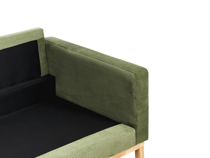 Siggard 2 Seater Jumbo Cord Sofa Green