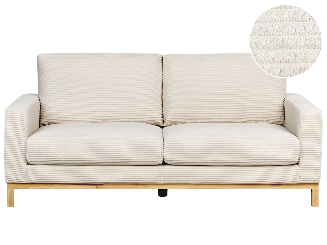 Siggard 2 Seater Jumbo Cord Sofa Light Beige