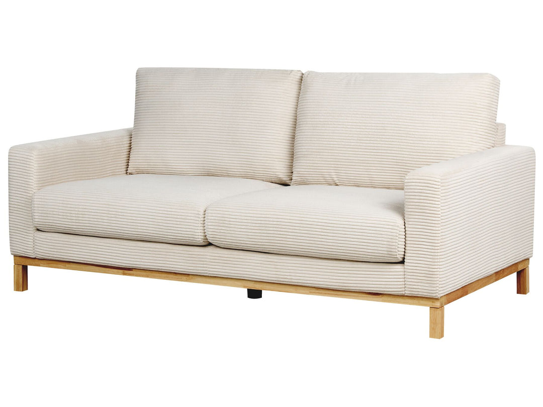 Siggard 2 Seater Jumbo Cord Sofa Light Beige